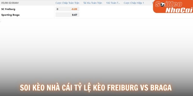 Soi kèo nhà cái tỷ lệ kèo Freiburg vs Braga 08/05