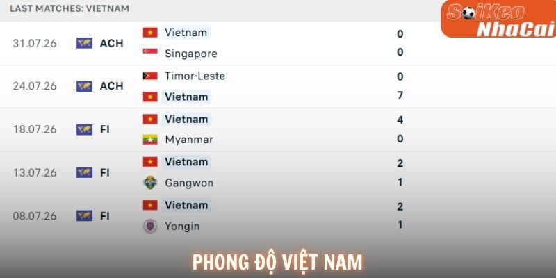 Phong độ Việt Nam